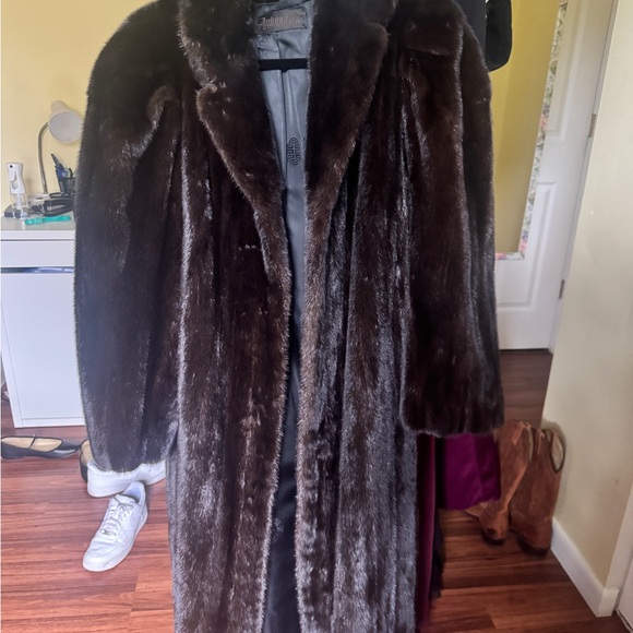 MINK Brown Fur Coat - Picture 2 of 9